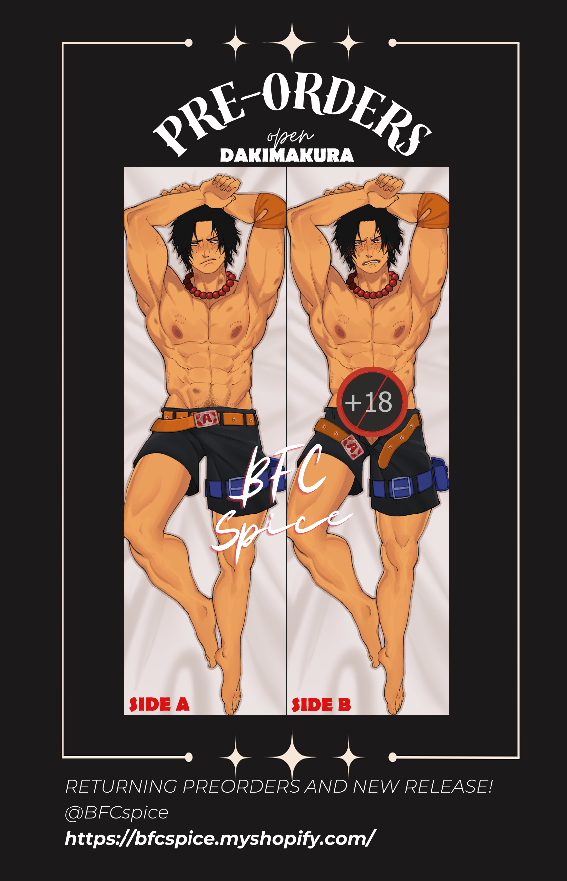 ACE dakimakura (PRE-ORDER)